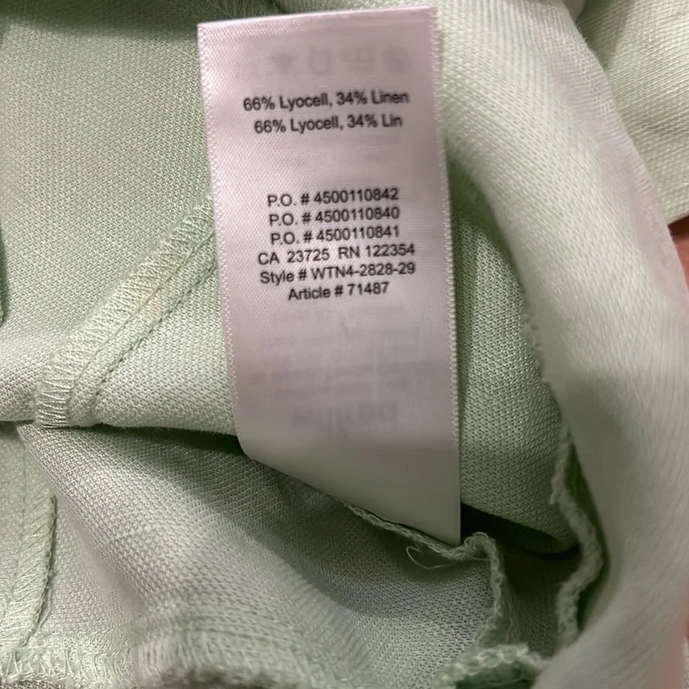 Wilfred Janine Light Green Puff Sleeve Blouse from Aritzia - Picture 6 of 7